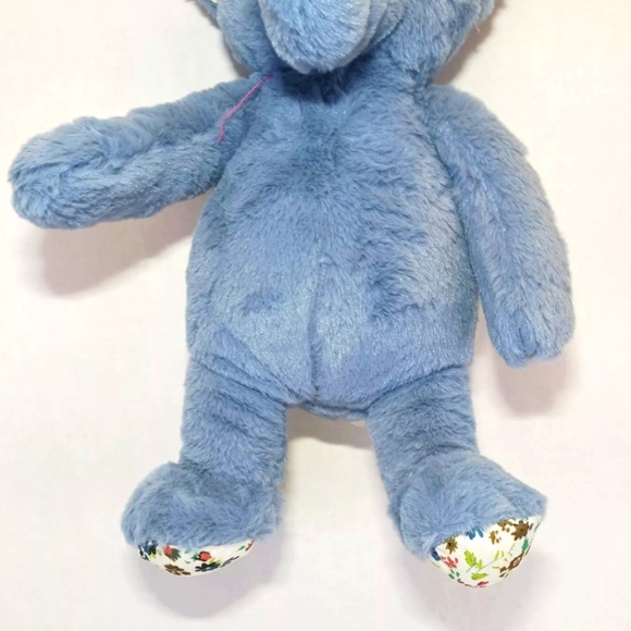 Petlou Plush Crinkle Interactive Stuffed Dog Squeaky Toys - 15" Blue Elephant - Picture 4 of 7